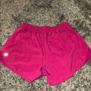 Pink lululemon shorts